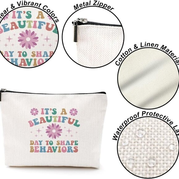 To Shape Behaviors Makeup Bag Behavior Therapist ABA Gifts Behavior Analysis Beh - Picture 4 of 6